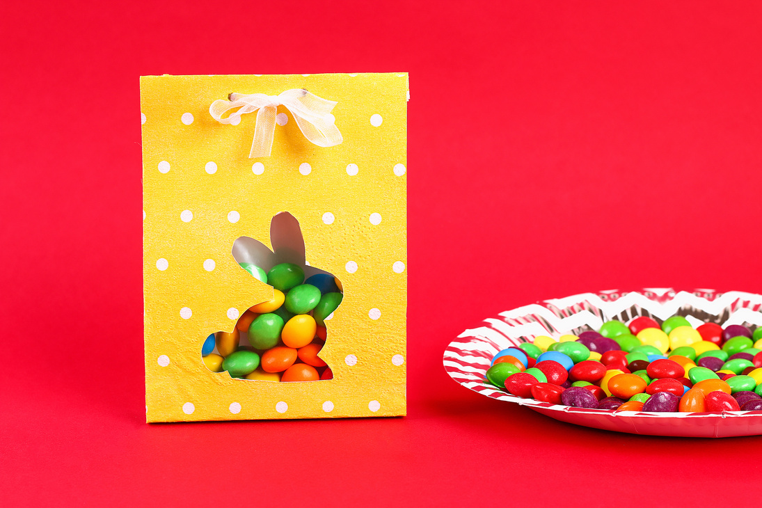 Easter Goodie Bag Filled with Candies